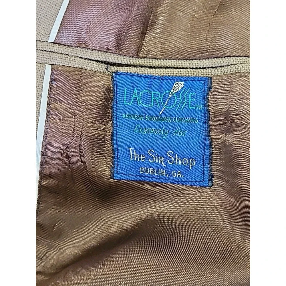 Vintage Lacrosse Wool Blend Sports Jacket Blazer Military-inspired Buttons 38R